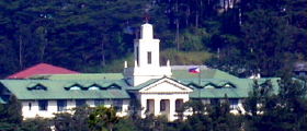 Aerial view of the City Hall where all business permits are processed