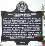 Philippine Commission Marker